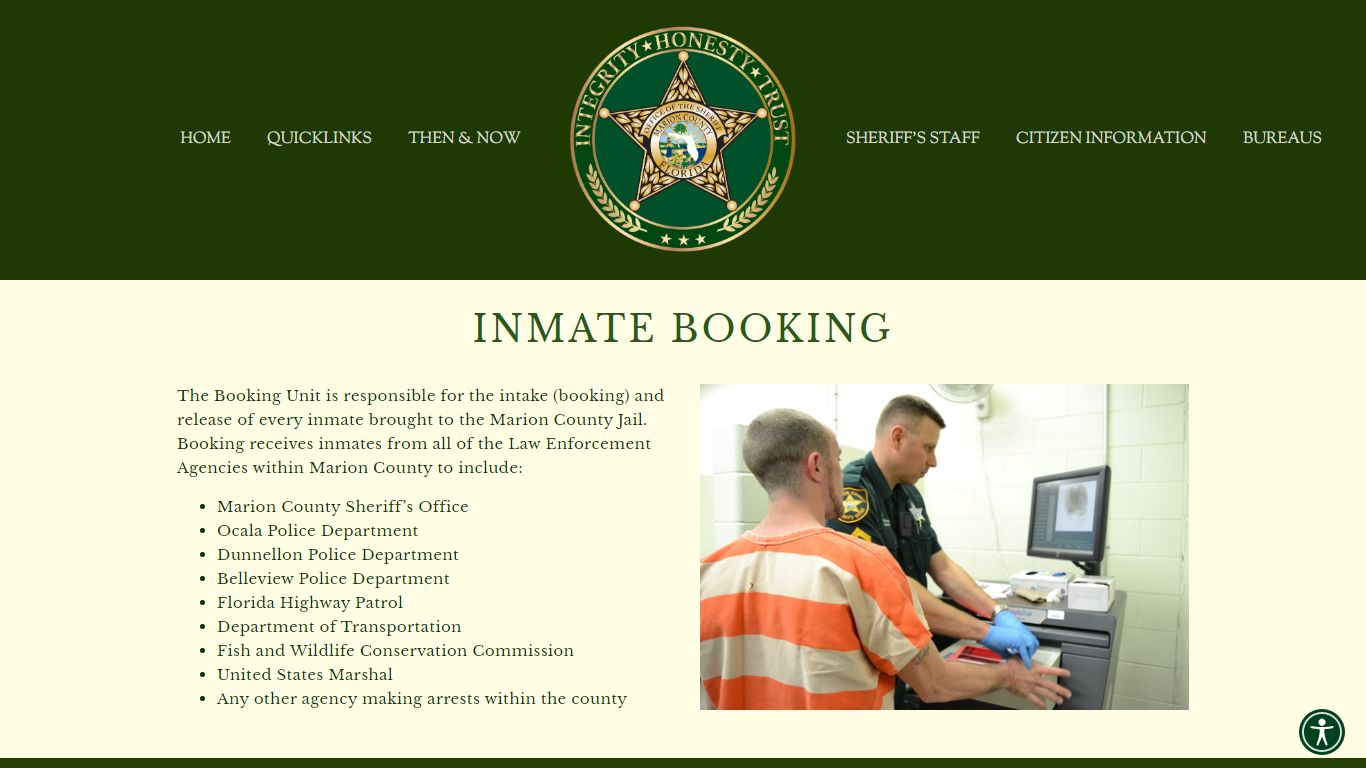 INMATE BOOKING — Marion County Sheriff's Office